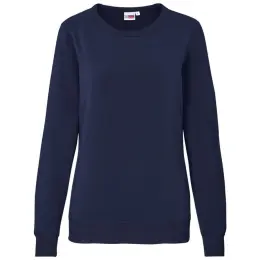Ladies Quinn Crew Neck Sweater Navy Front